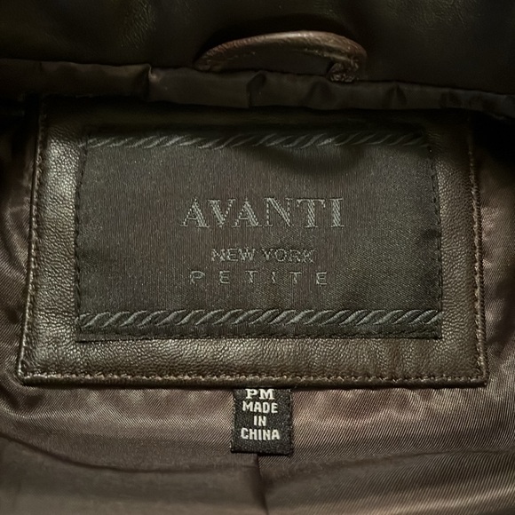 Avanti Medium vintage real leather jacket - Picture 5 of 12